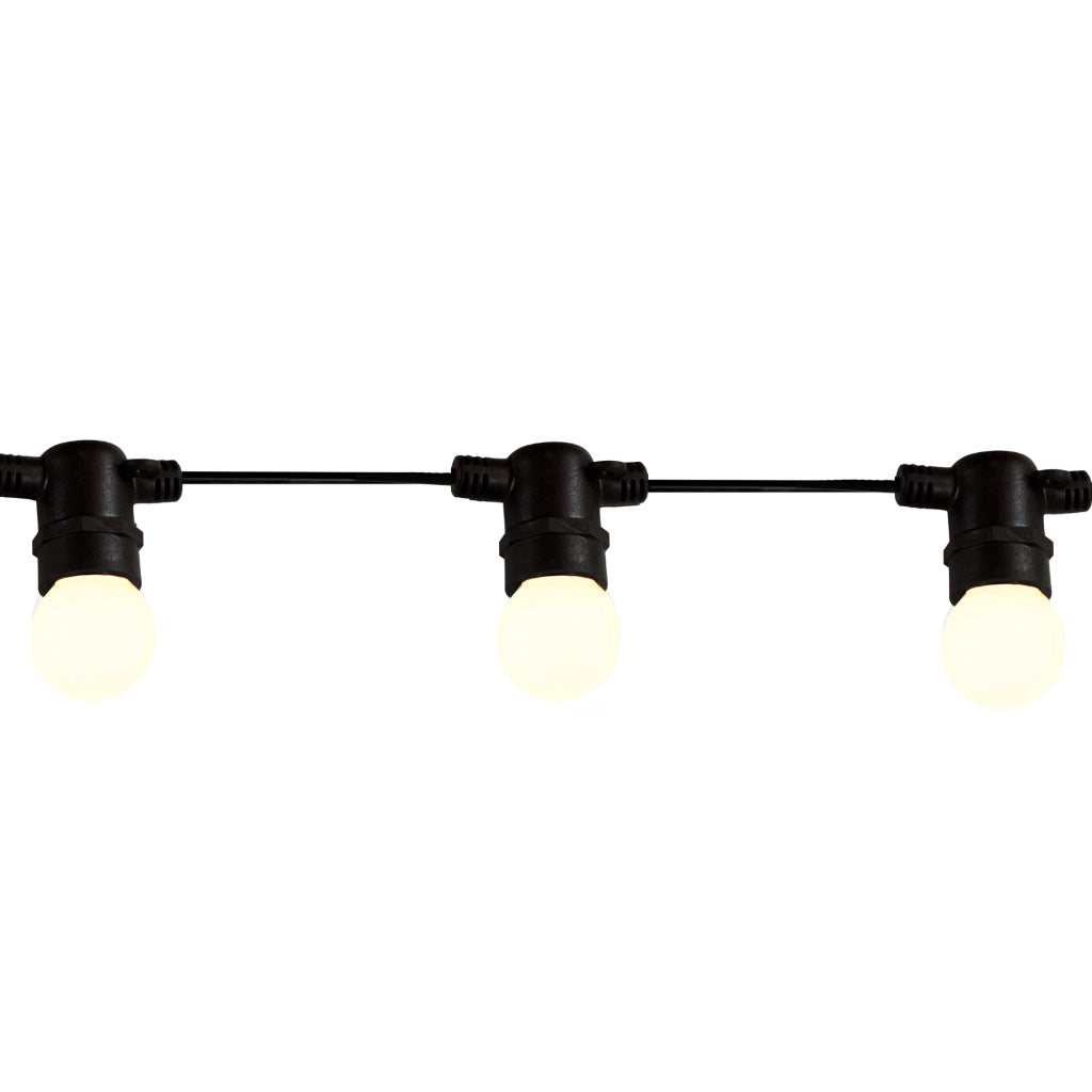 Girlanda esterna 6,2m 10xE27 36V 3000K opale Polux