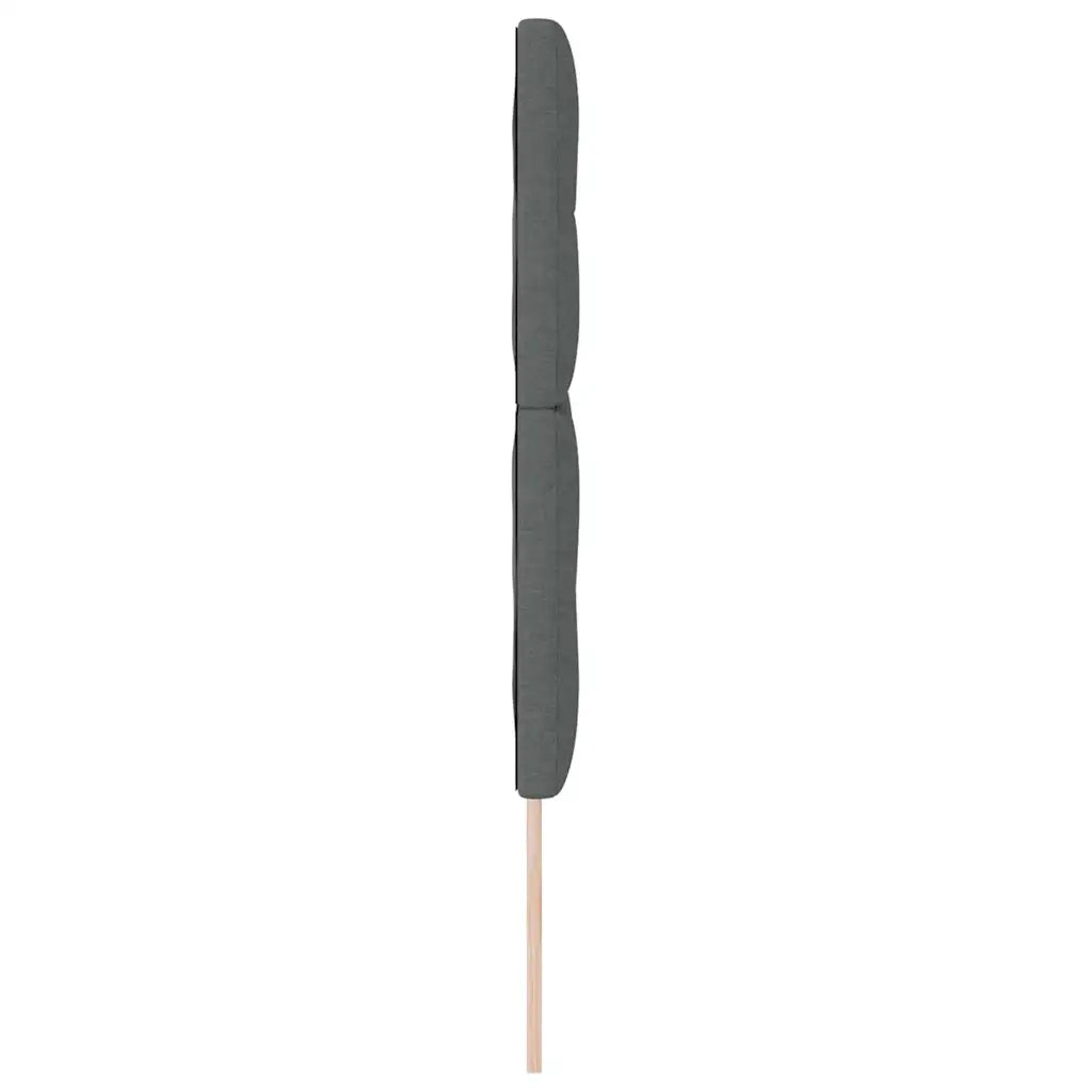 Testiera LED con strisce LED Grigio scuro 144 cm Tessuto 3338424