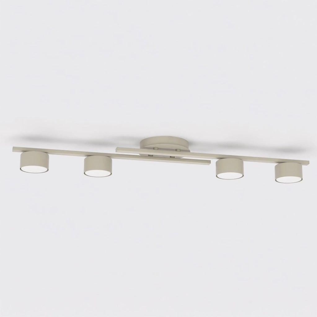 Plafoniera Fragment beige su binari 4xGX53 Emibig