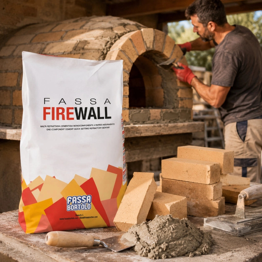 Fassa firewall malta refrattaria cementizia rapida per alte temperature 5 kg