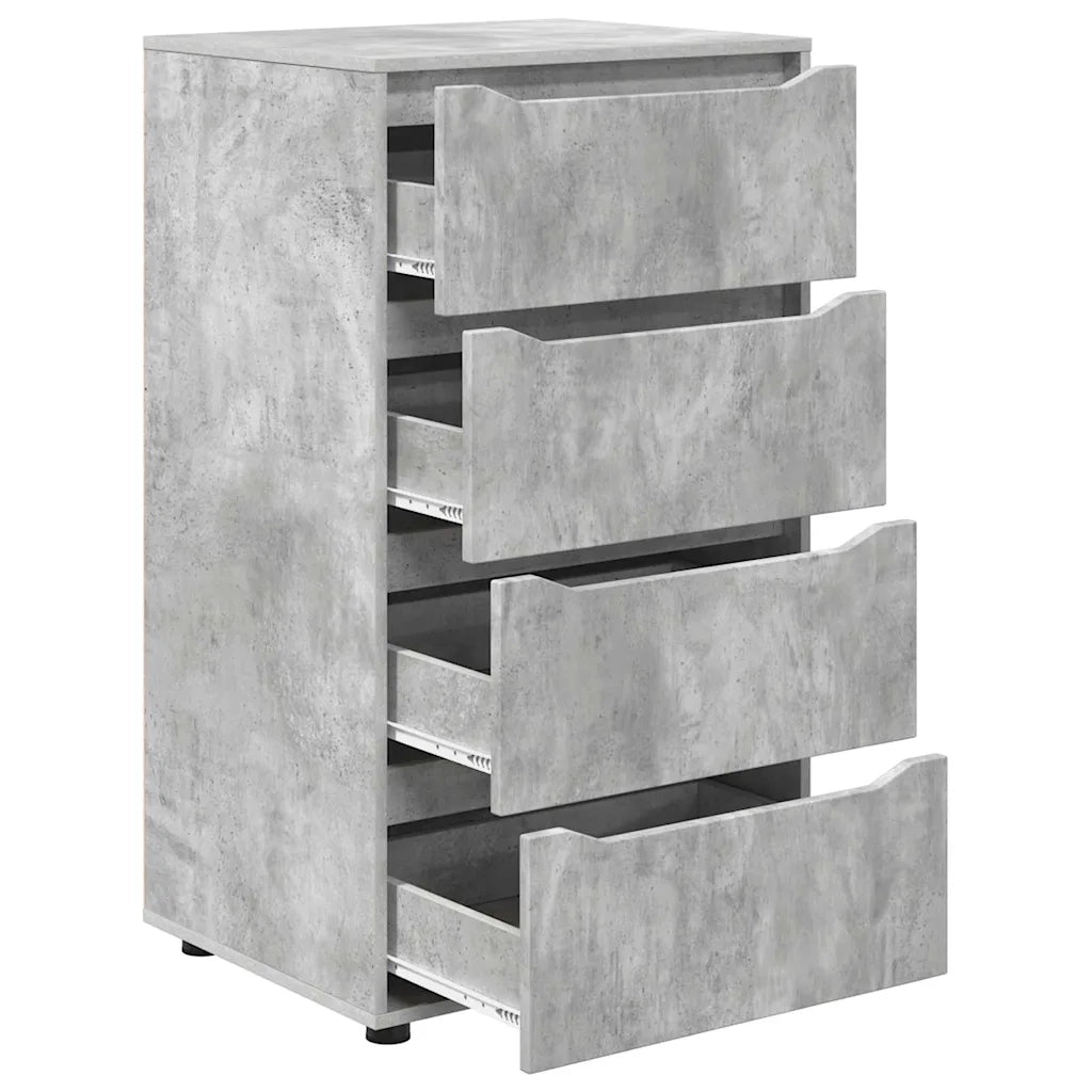 Armadi di Stoccaggio 2 pcs Grigio cemento 60 x 48 x 105 cm