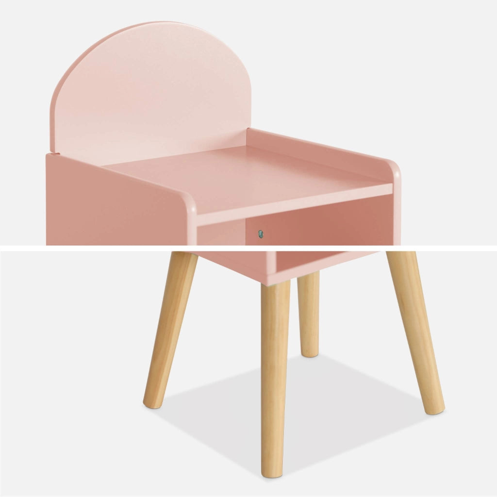 Comodino per bambini, rosa