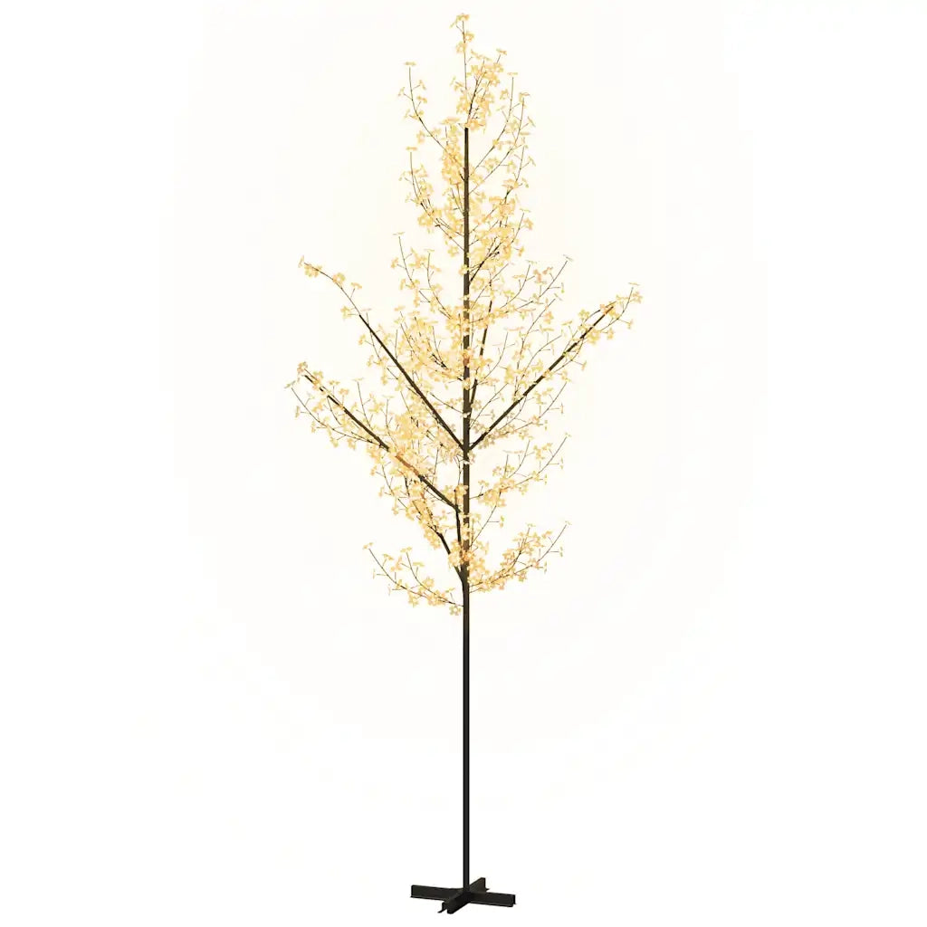 Albero di Ciliegio con 672 LED Bianco Caldo 400 cm 345135