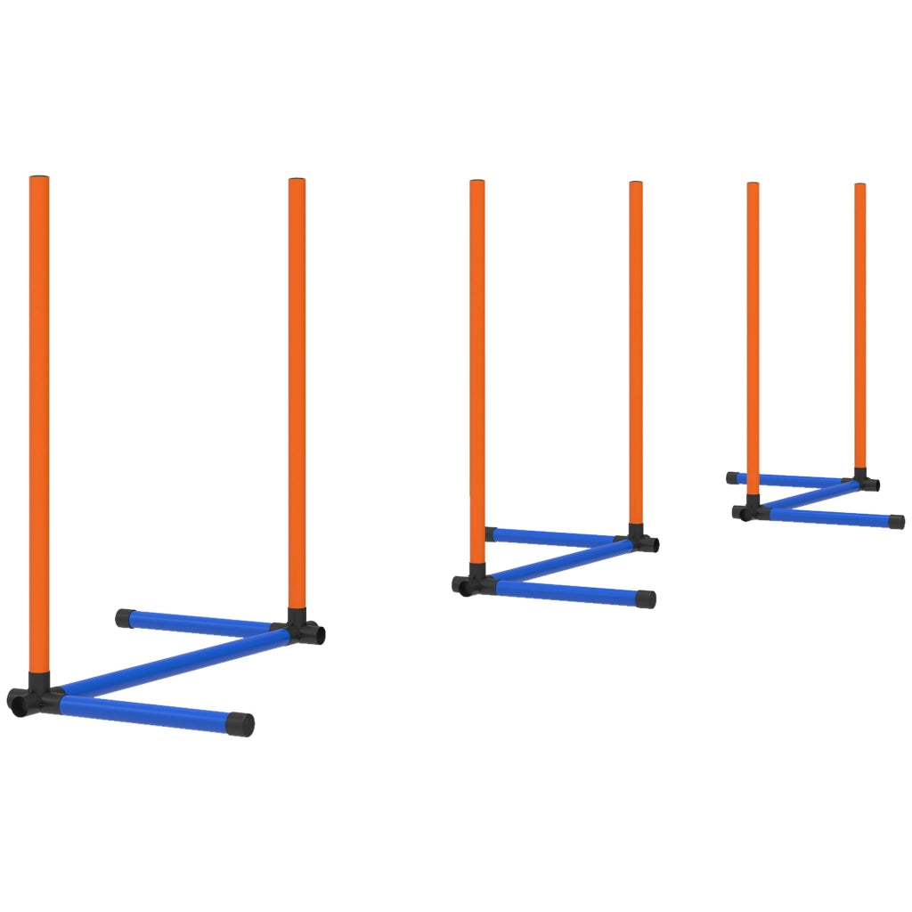 Set Agility per Cani ¨C Minimal ¨C 3 Pezzi con Slalom e Borsa Arancione