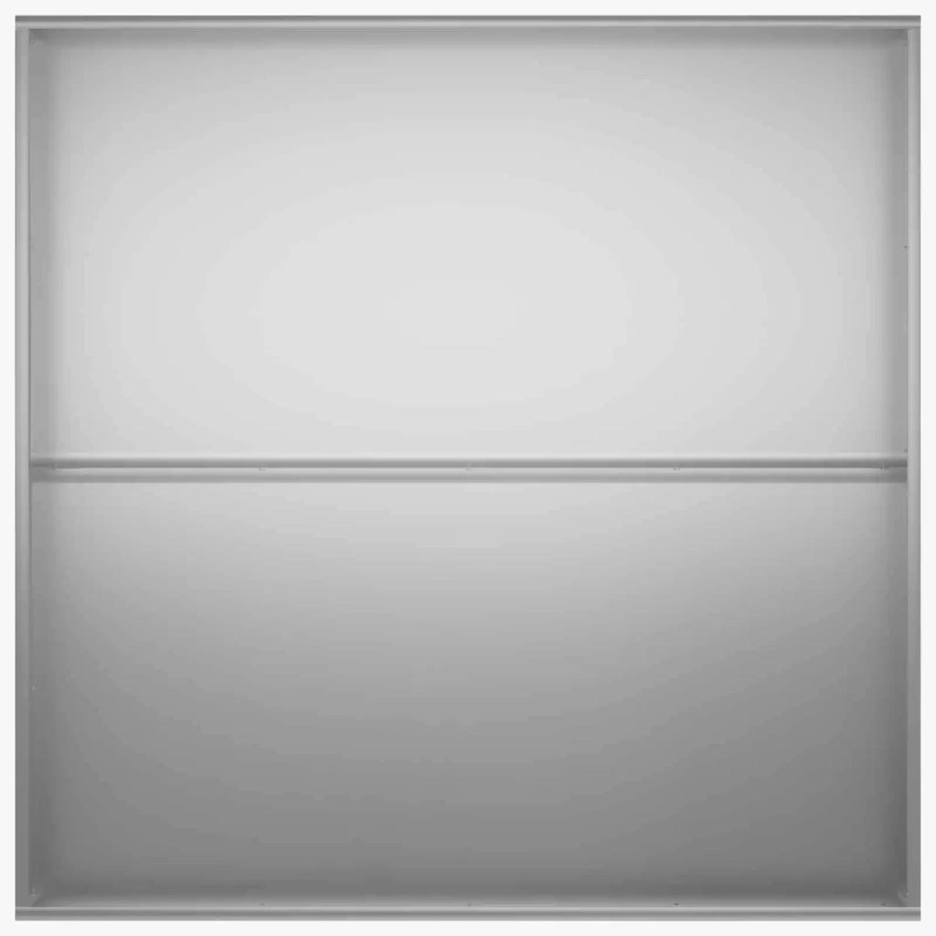 Vaso da giardino 2 pz Argento 100 x 100 x 20 cm Acciaio zincato 8005033