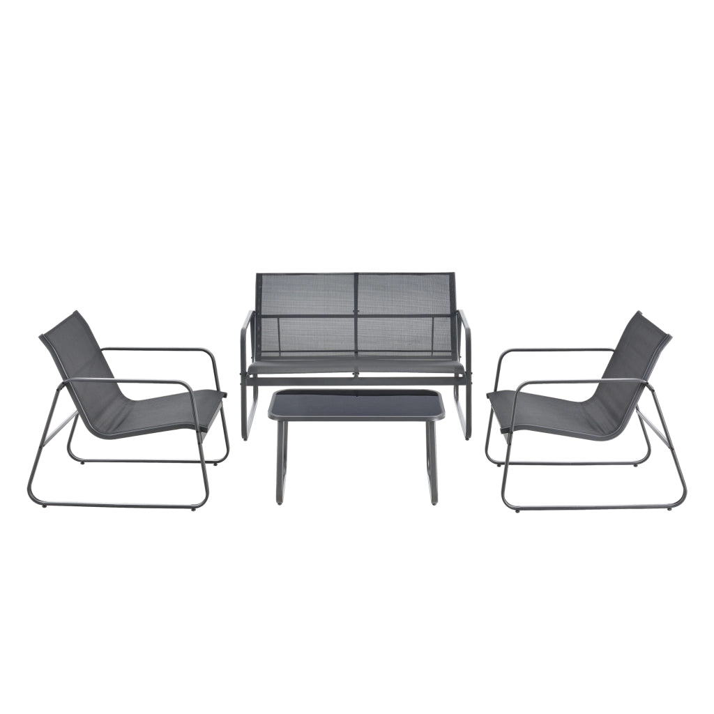 Set Salottino Anzi per Uso Esterno - Grigio casa.pro