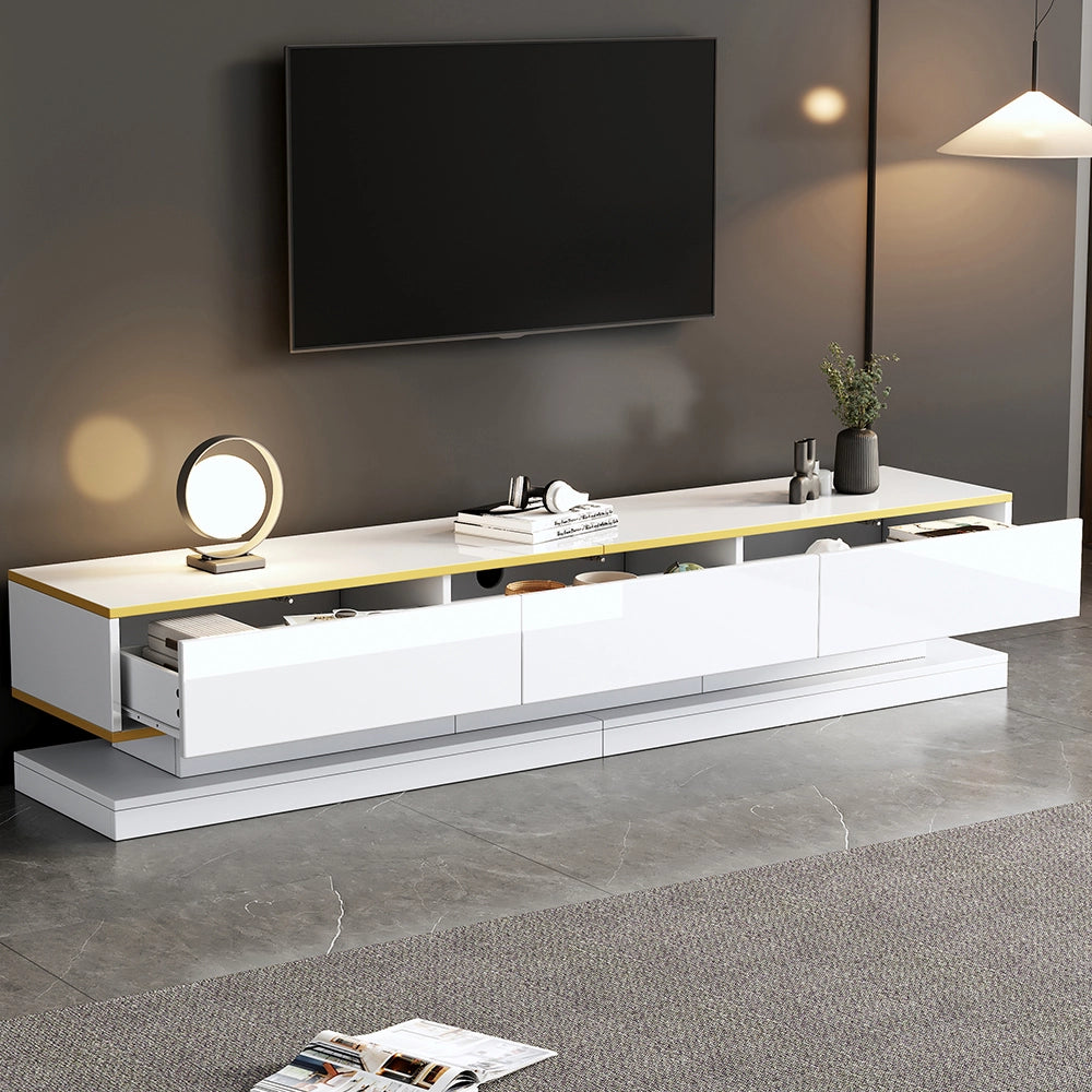 Mobile TV - Xylo - 200x40x40 cm 3 cassetti oro