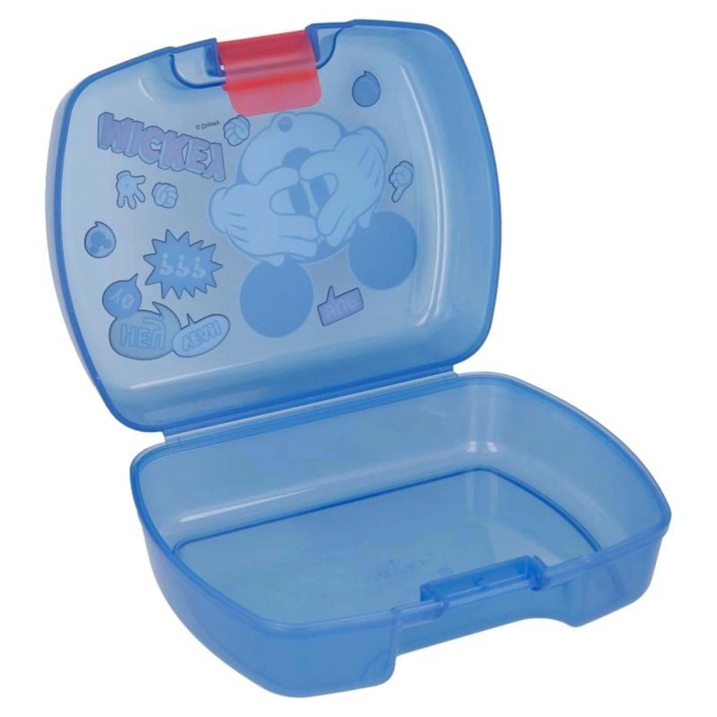 Contenitore per alimenti per bambini in plastica ultra solida Celeste Mickey Mouse