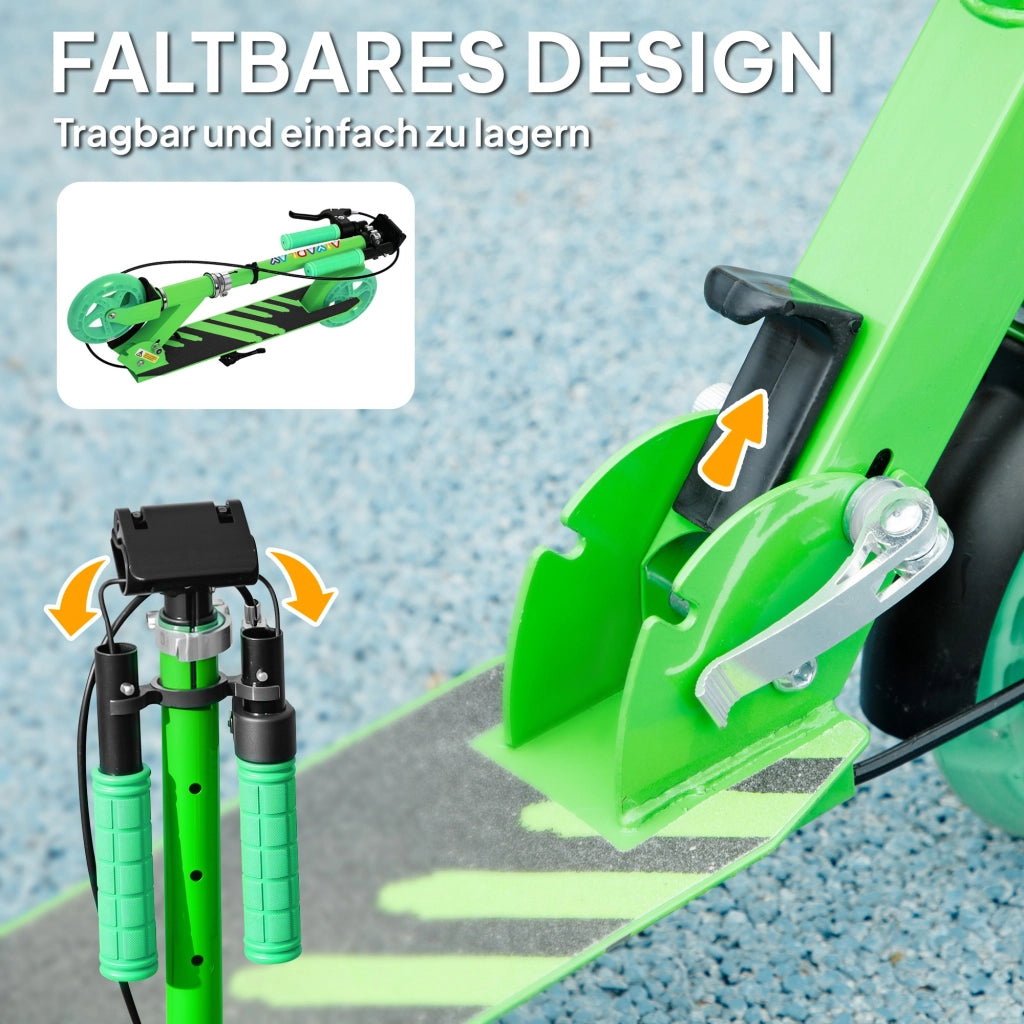 Monopattino per bambini ¨C Minimal ¨C Verde, metallo, pieghevole