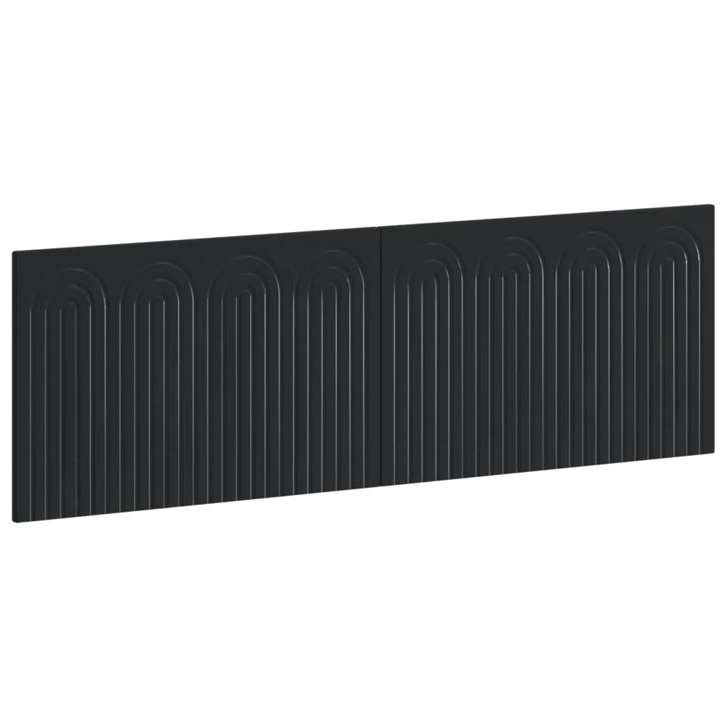 Testiera da Muro ALKMAAR Nero Legno ingegnerizzato 896286