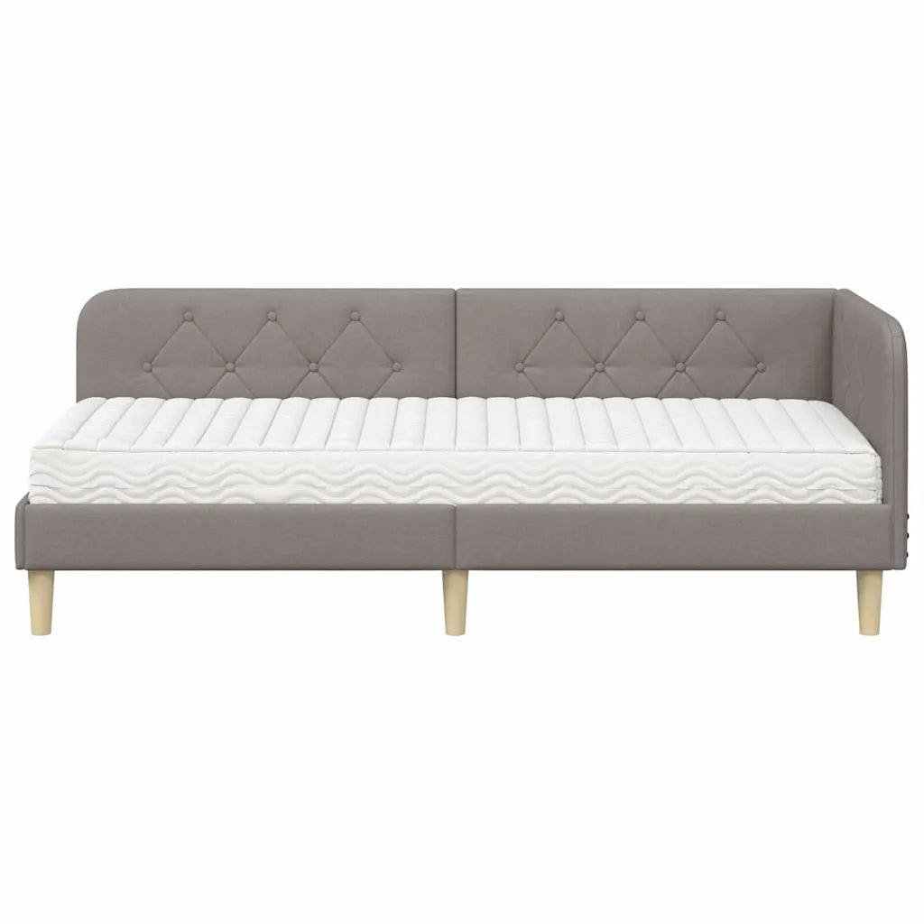 Cornice del letto ad angolo Talpa 80 x 200 cm Tessuto