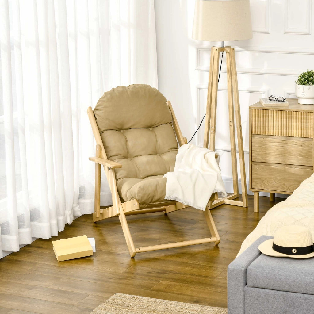 Poltrona Relax Reclinabile ¨C Minimal ¨C Marrone Legno