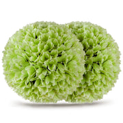 Set di 2 sfere topiarie in piante artificiali, Sfere decorative in finto da 28 cm per interno e esterno Verde-Piante artificiali