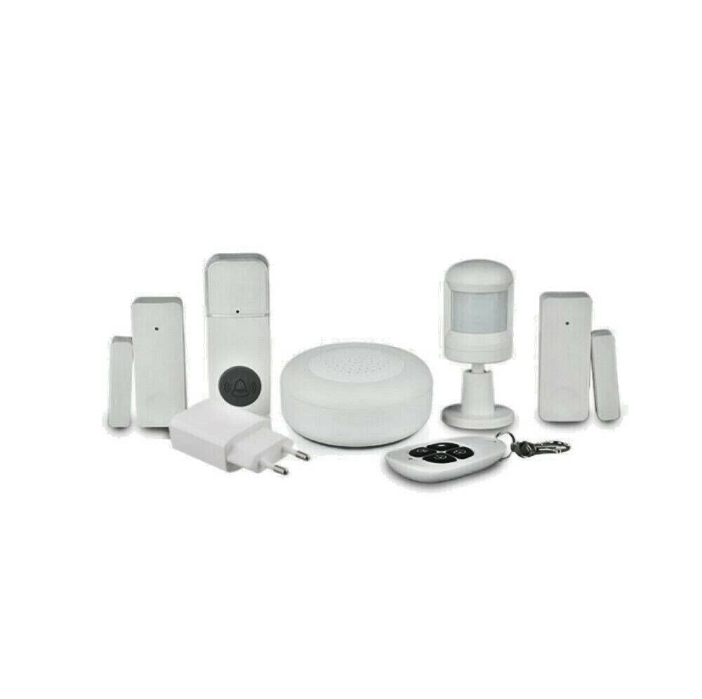 Kit antifurto allarme wifi smart home compatibile con Alexa e Google Assistant