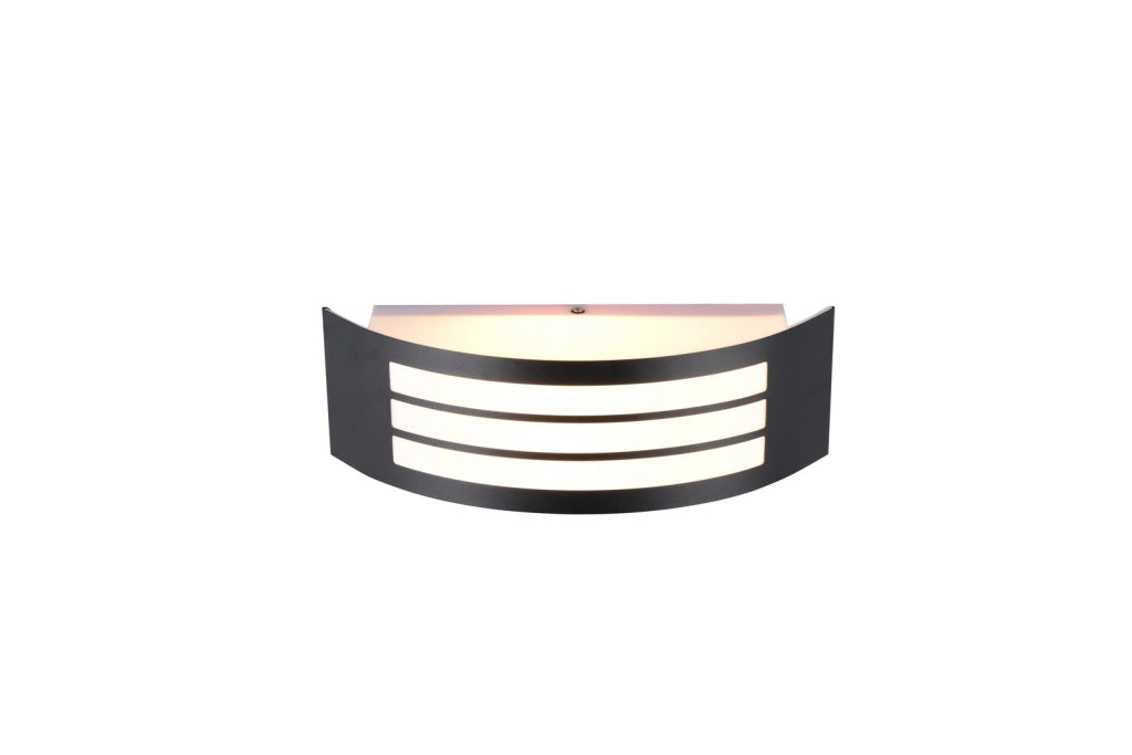 Applique da esterno CEUTA RL nera metallo E27 IP44