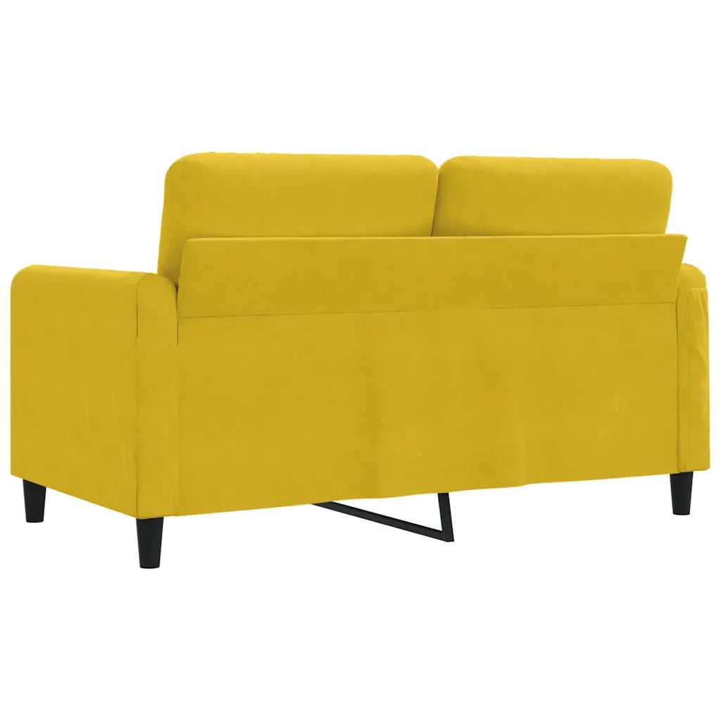 Divano a 2 Posti-Sofa 2 Posti giallo 120 cm in Velluto 162355