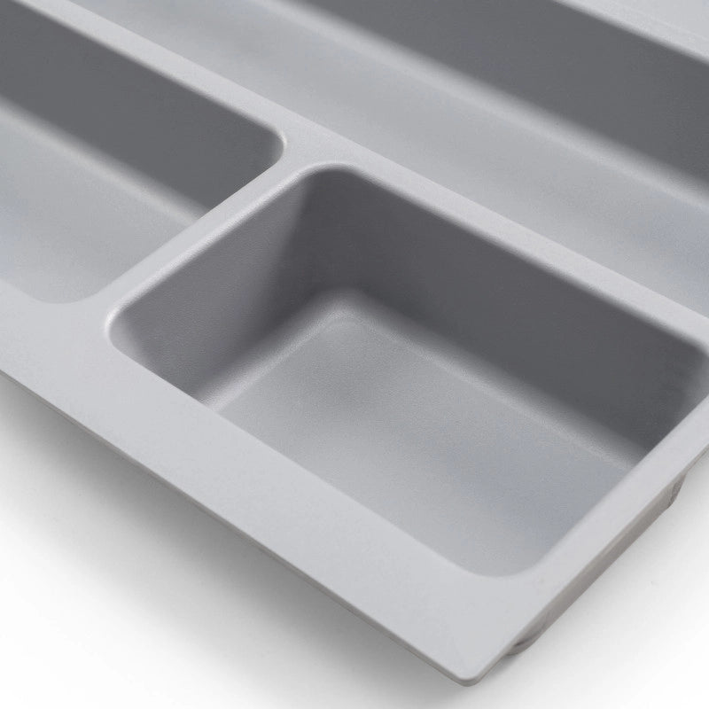 Contenitori per cassetti da cucina Recycle con coperchio anti-odore, Altezza 266, 1x15 lt, Grigio antracite Tecnoplast..