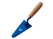 CAZZUOLINO PUNTA TONDA MANICO LEGNO- - mm.140 - 6 pezzi ALTE