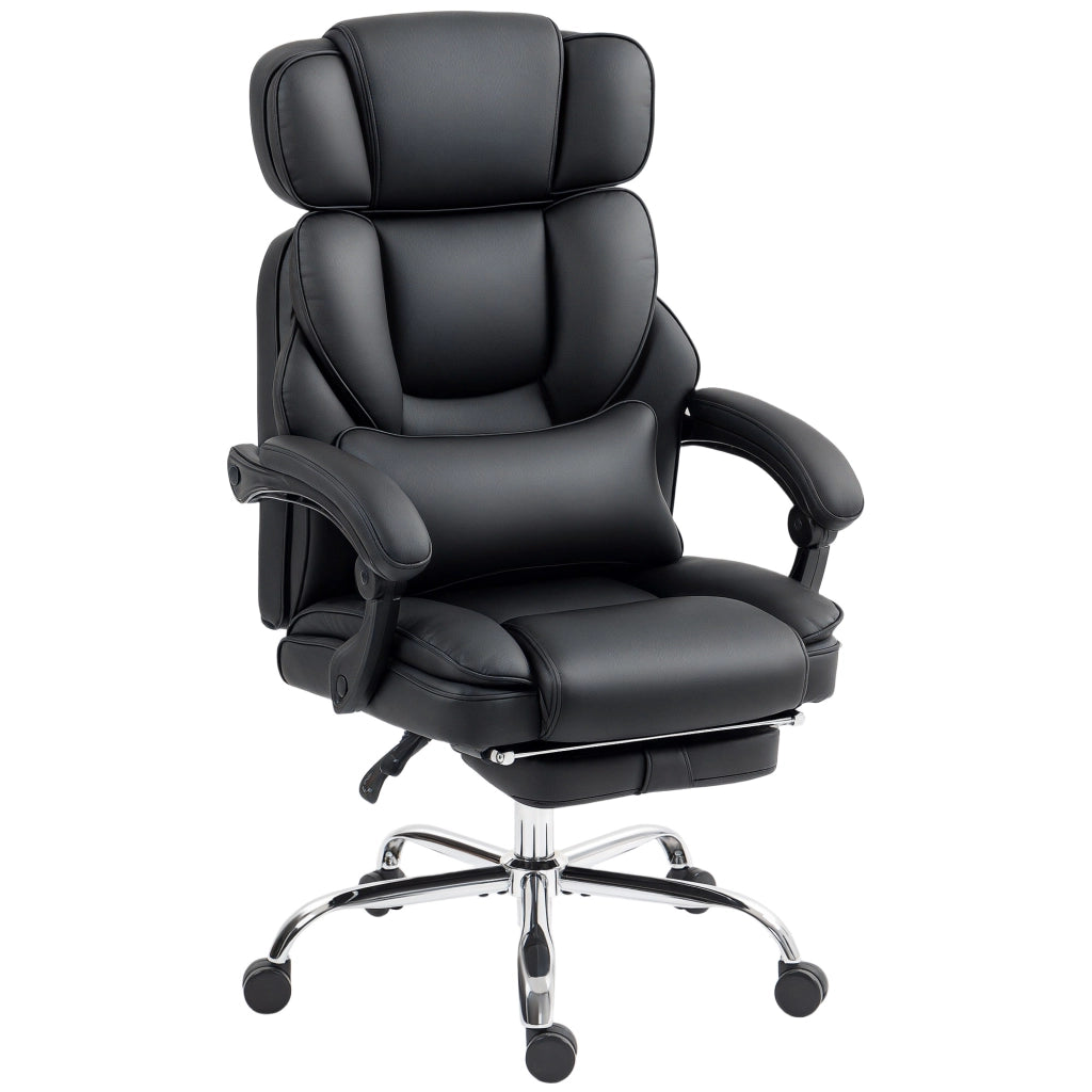 Sedia da Ufficio in Pelle ¨C Minimal ¨C Nero