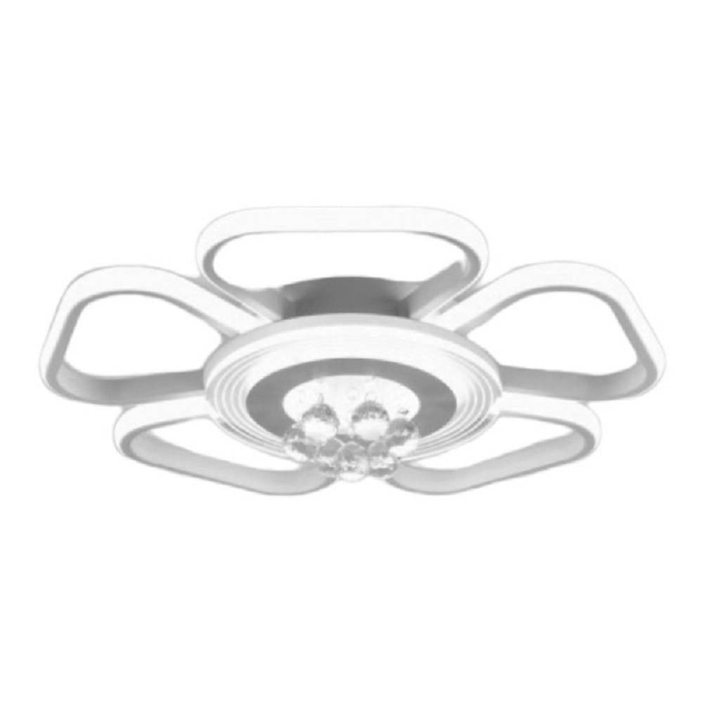 Trade Shop - Plafoniera Led 50w Forma Fiore Con Pendenti Moderna Luce 6500k 3000k 4000k C42-b -