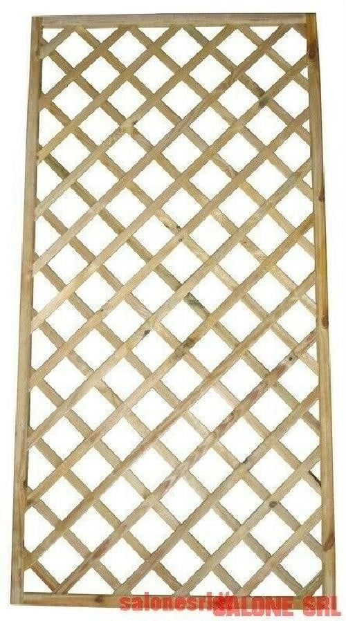 PANNELLO GRIGLIATO RETTANGOLARE 120X180H LEGNO DI PINO IMPREGNATO MOD.35