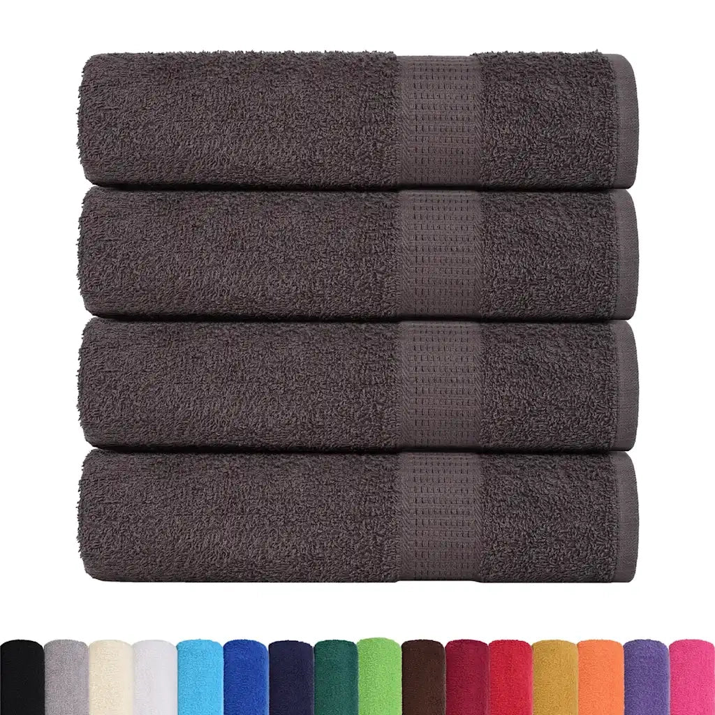 Asciugamani FROGN 4 pz | Teli per bagno Antracite 50x100 cm 360 g/m2