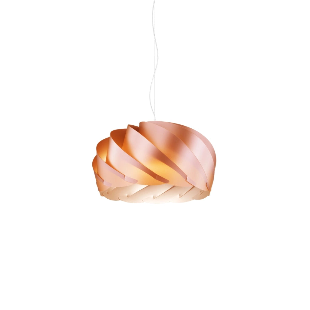 Sospensione Moderna Half Globe Polilux ® Rame E Metallo Cromo 1 Luce E27 D55Cm