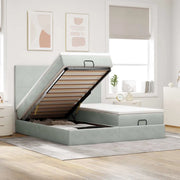 Struttura Letto Pouf con Materassi 180x200 cm Velluto 3314603
