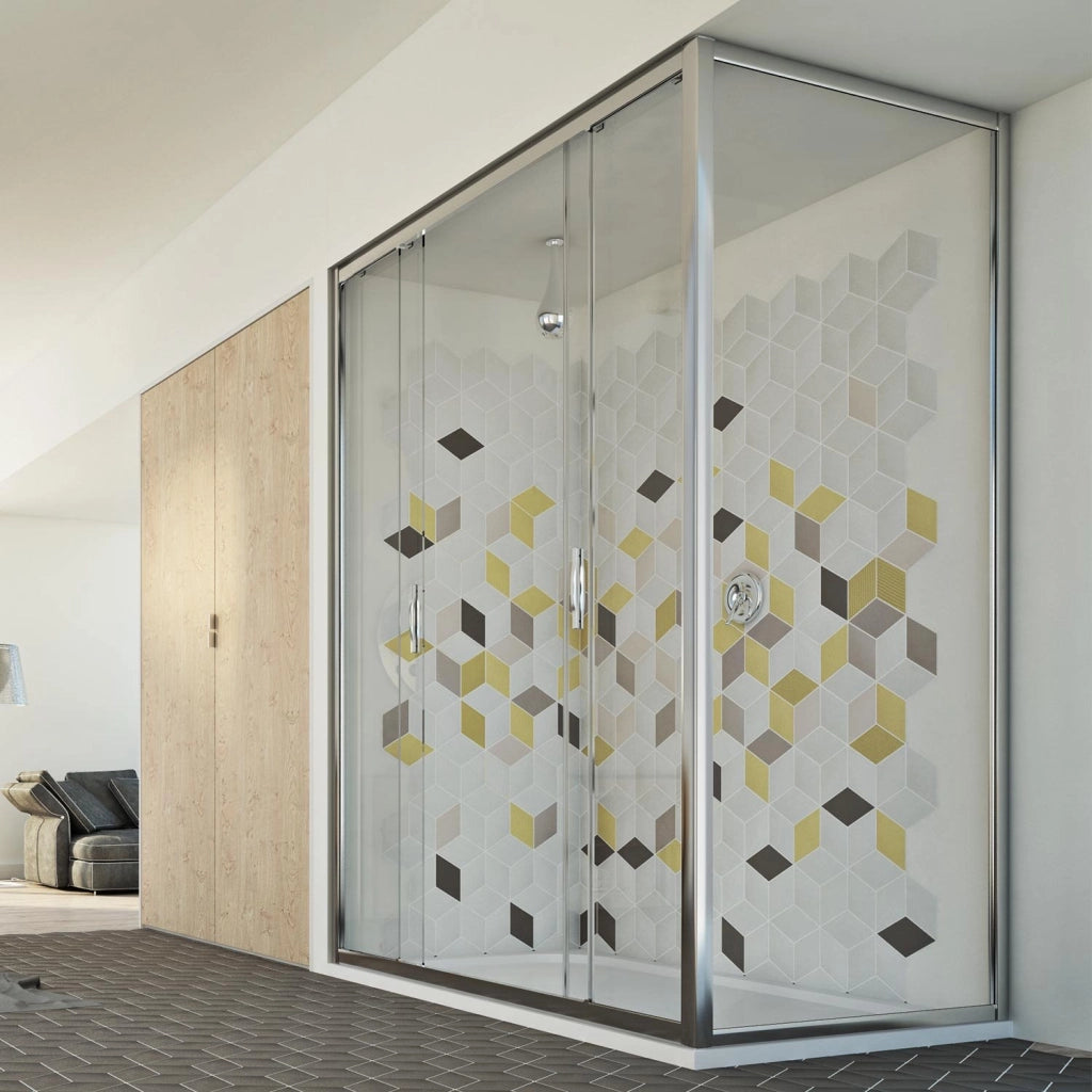 Box Doccia 90x150 CM H198 trasparente mod. Young Duo 2 Ante