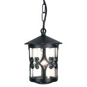 Lampada a sospensione esterna Hereford Elstead nera E27