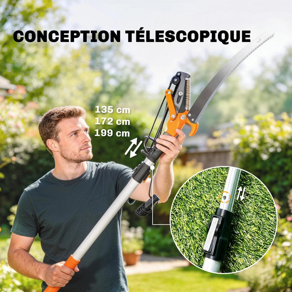 Troncarami Telescopico 2 in 1 ¨C Zephmum ¨C Alluminio 2 m