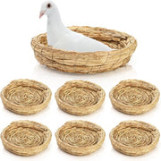 6 pezzi 8" Nido di Spighe - Manufatto a mano - Per Cuocere e Deporre - Adatto per Uccelli e Piccoli Animali