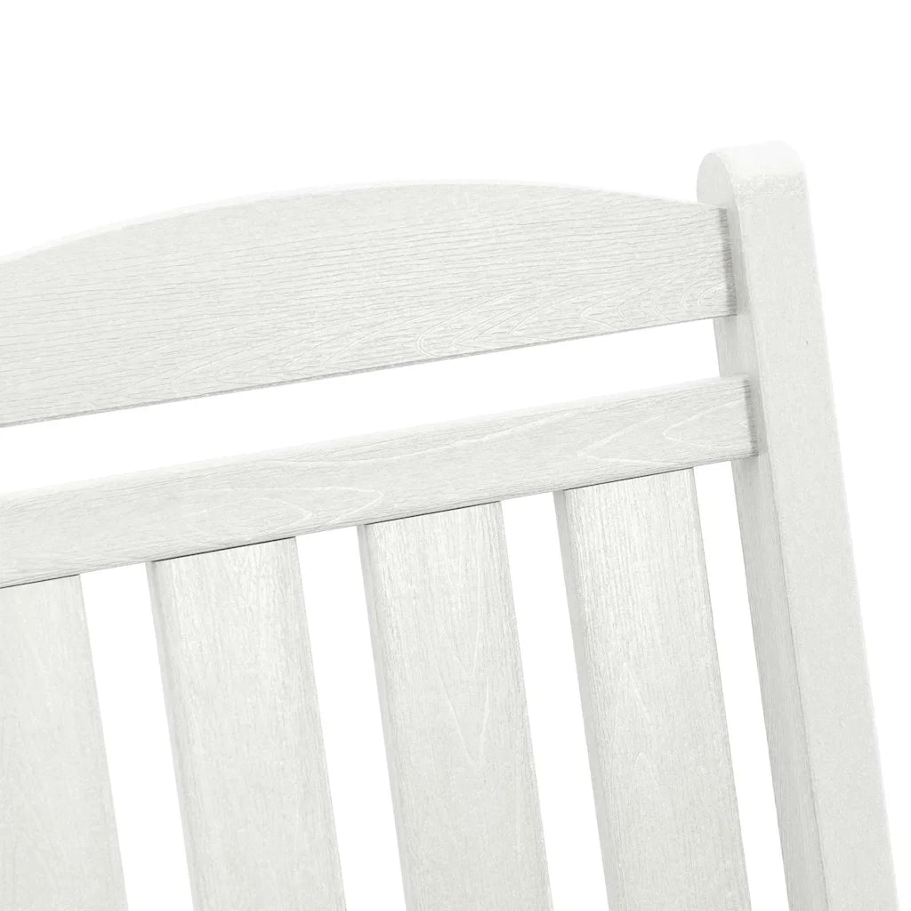 Sedia a dondolo da giardino Bianco 92 x 70 x 108cm HDPE 42006613