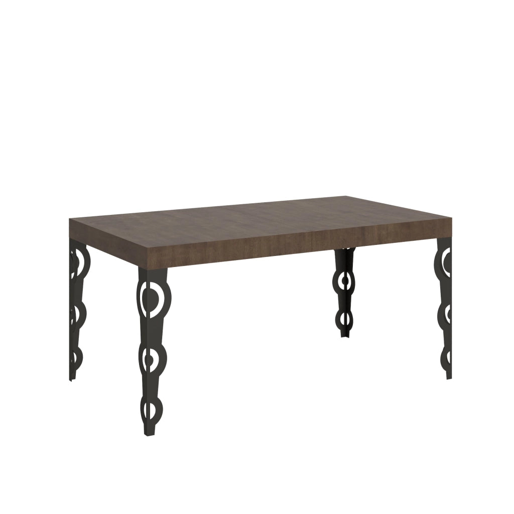 Tavolo Allungabile 160-244x80x77 cm Karamay Noce