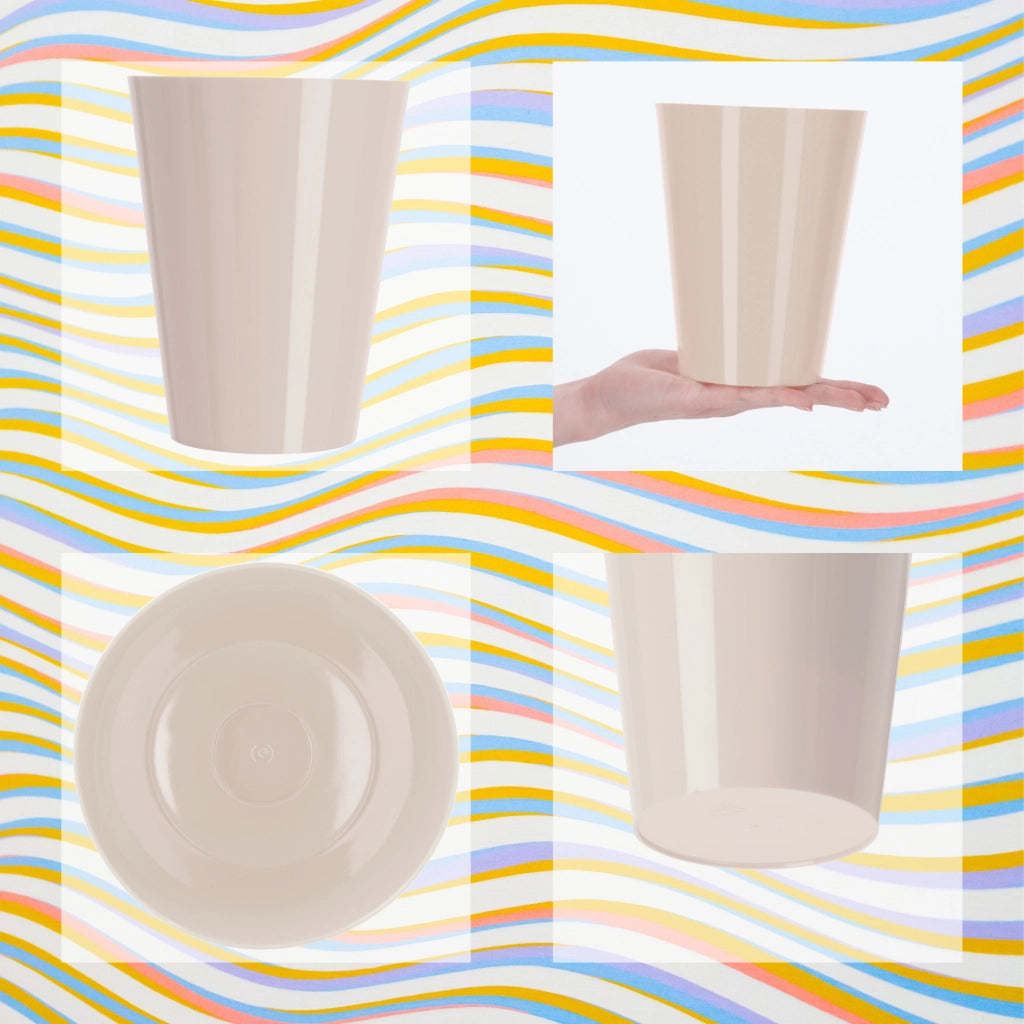 Coprivaso KADAX per orchidee, in plastica, color crema, 13 cm