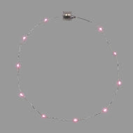 Collana MicroLED rosa 20cm, luce fissa