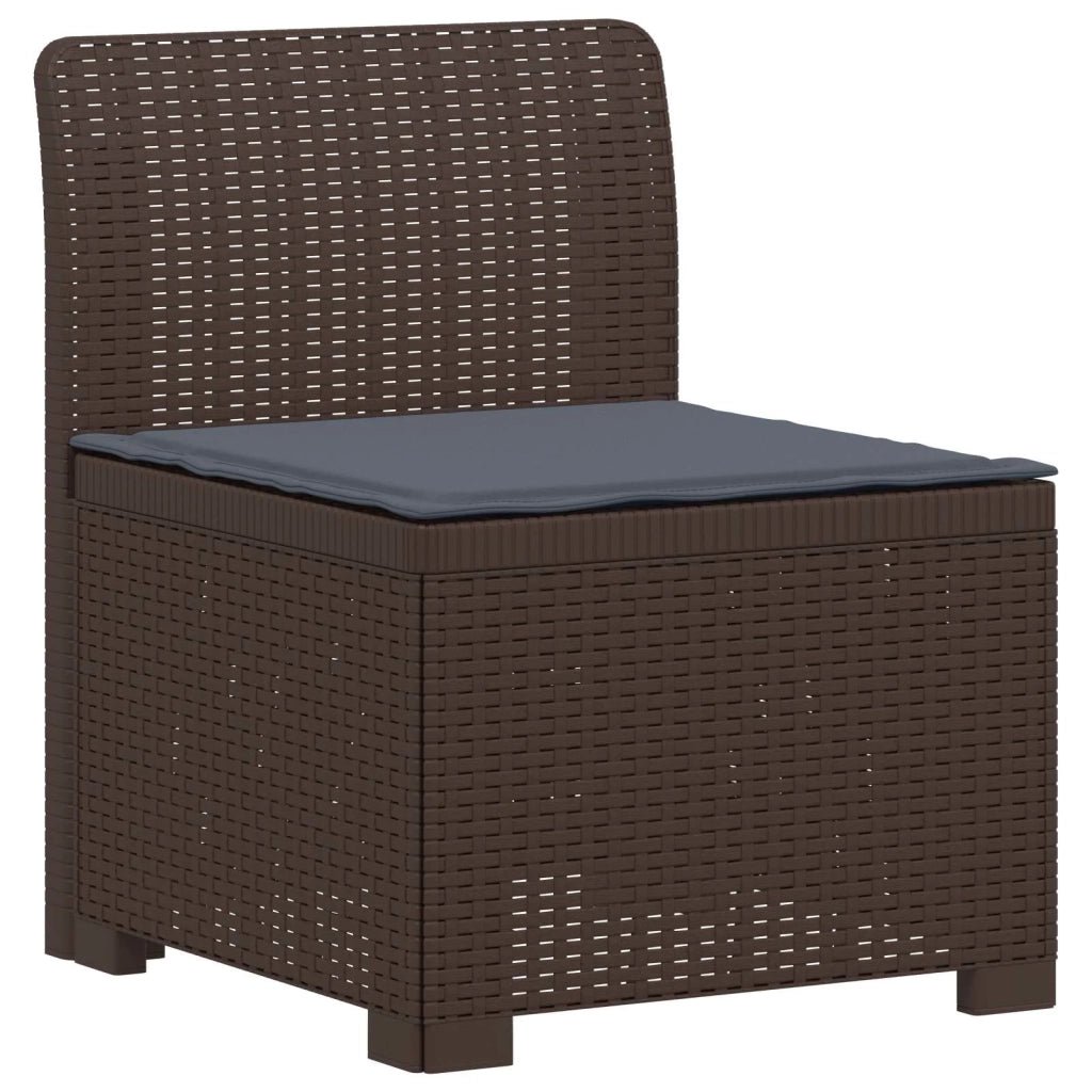 Divano da esterno-Divano da Giardino a 2 Posti con Cuscini Aspetto Rattan PP 793817