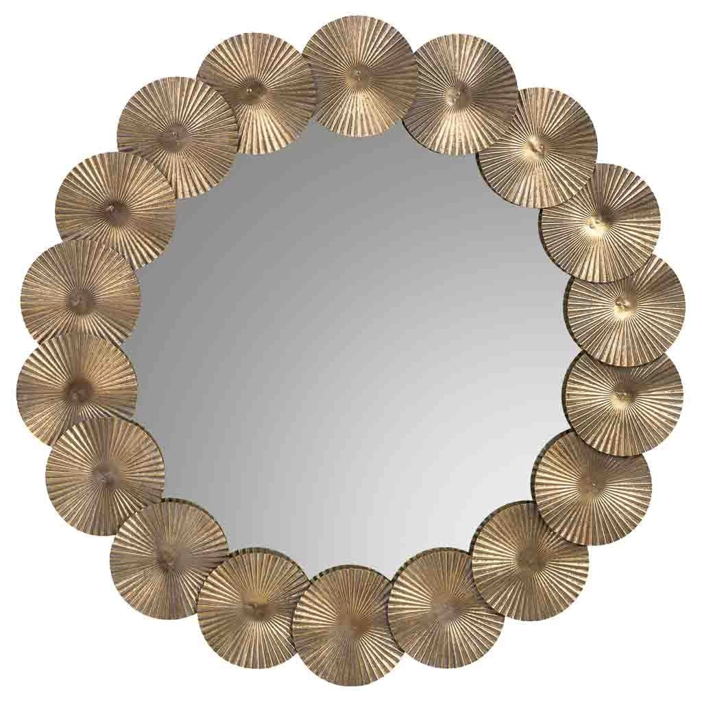 Specchio da parete in metallo 90x90x03h cm