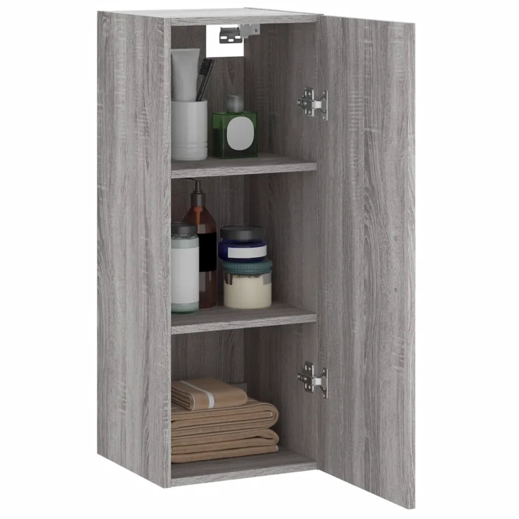 Mobile a Parete Grigio Sonoma 34,5x34x90 cm 828874