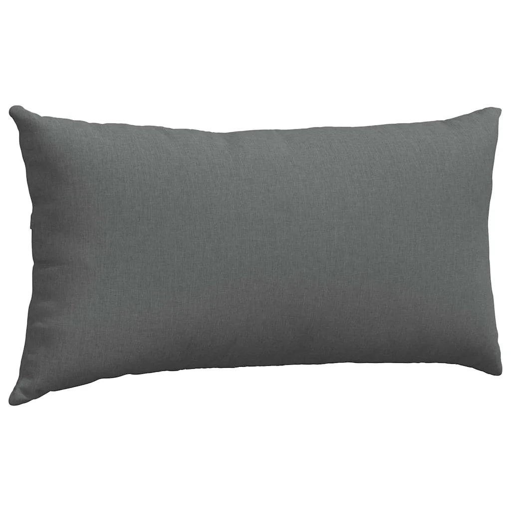 Cuscini da Divano 2 pcs Grigio scuro 80 x 40 cm Tessuto 42013697