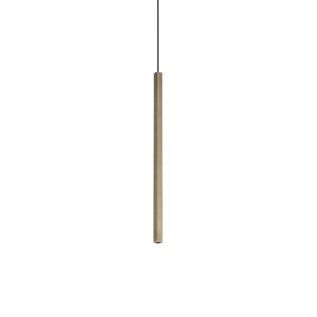 Lampada A Sospensione Look 1 Luce Led Integrato Ottone