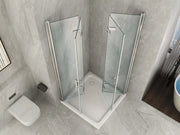 Box Doccia 8mm Due Lati Ad Anta A Libro Apertura Totale - Cancer - 60x60