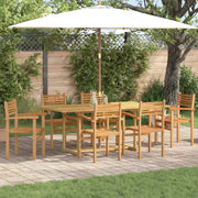Set da Pranzo per Giardino 7 pcs Marrone Legno di teak solido 3375778