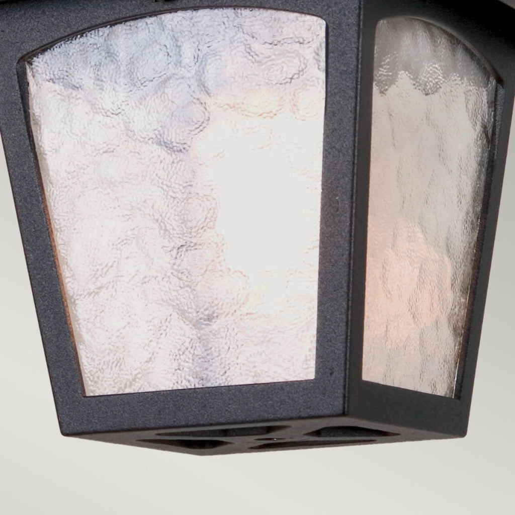 Plafoniera esterna York nera E27 1 luce Elstead IP23