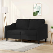Divano a 2 Posti-Sofa 2 Posti Nero 120 cm in Tessuto 622702
