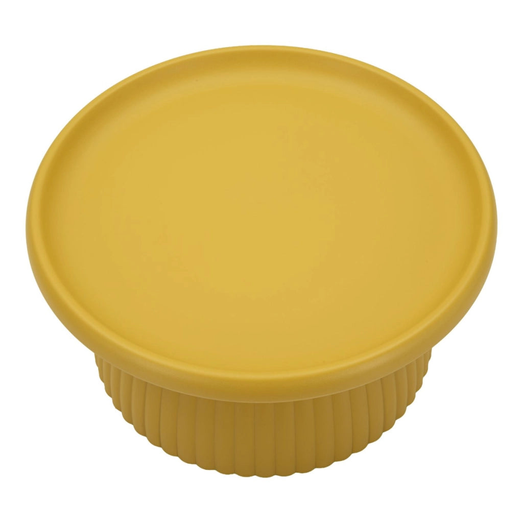 Tavolino VKH1102, Giallo, Plastica, 70x70x35 cm