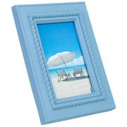 Cornice portafoto in legno, 12x15 cm, blu, 16,5x2x21,5 cm