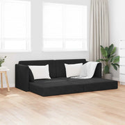 Divano-letto da pavimento Nero 213 x 70 x 77 cm Velluto 4106730