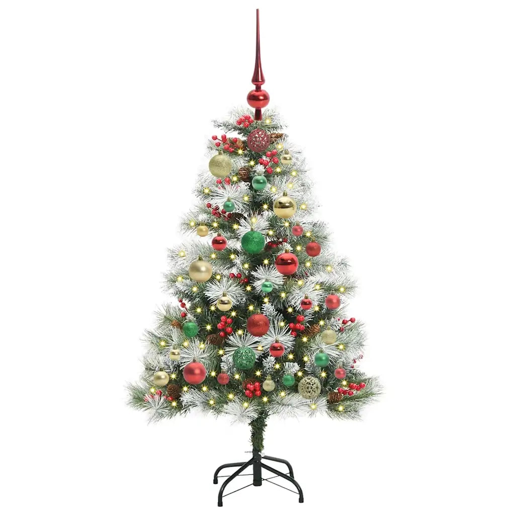 Albero di Natale artificiale Verde e bianco 120 cm 3395169
