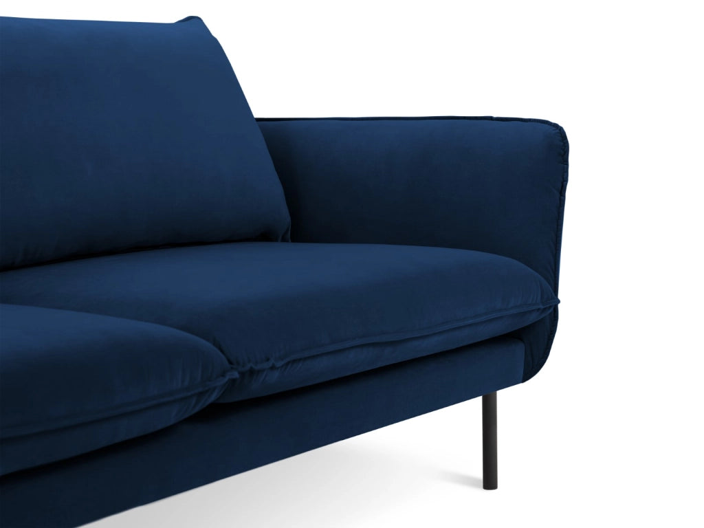 Cosmopolitan Design - Divano "Vienna" 3 posti in velluto blu reale 